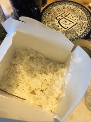 White rice.