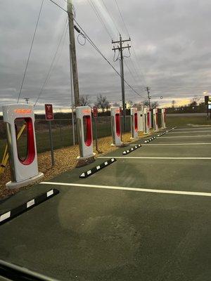 Row of new v3 superchargers