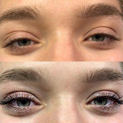 Lash Lifts are little to no maintenance and last 6-8 weeks depending on your natural lash cycle