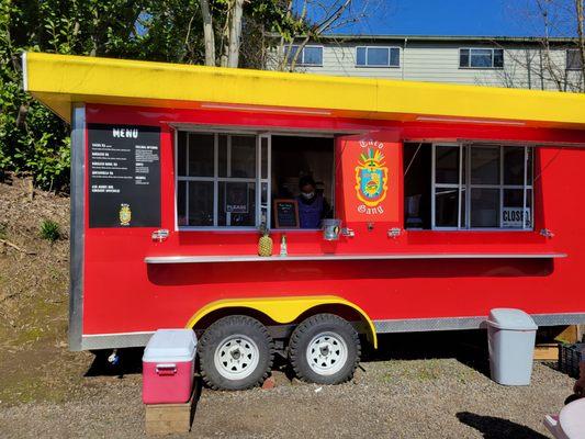 Food cart exterior