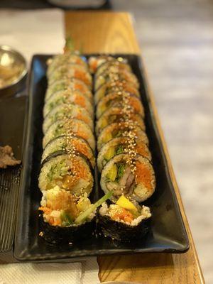 Left: fried shrimp roll
 Right: pork belly roll