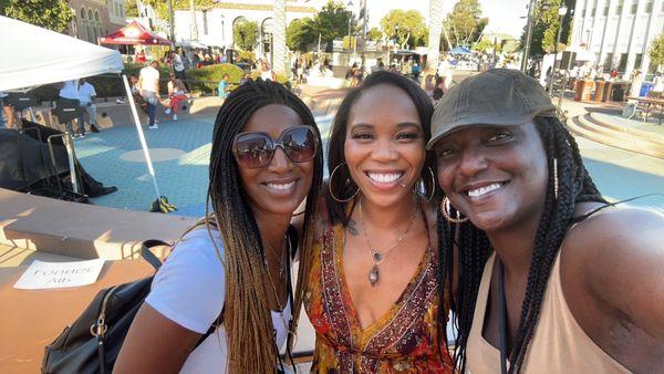 Chandra, Saisha and Michelle at Pittsburg Seafood Festival.