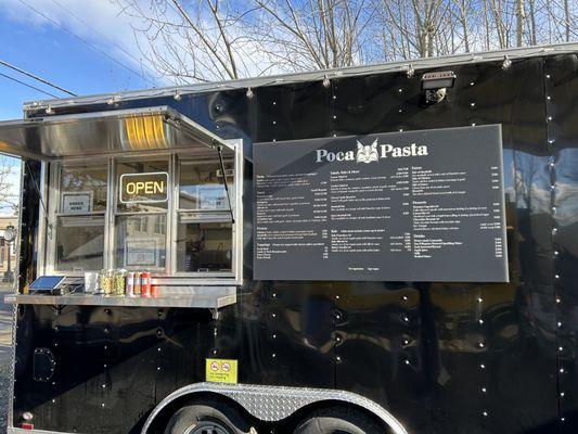 Poca Pasta food cart.