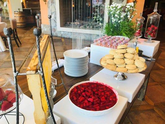 Homemade Dessert Bar at Miel Brasserie for Mother's Day Brunch