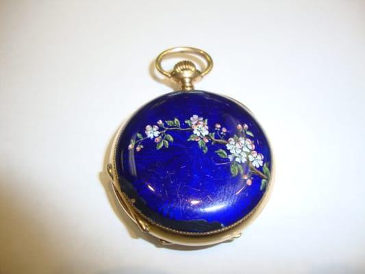 Estate Pocket Watch with enamel finish.