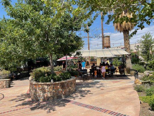 Outdoor patio seating