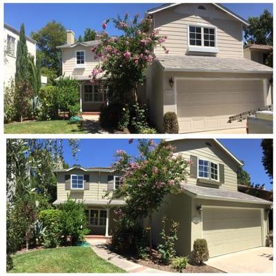 Before and After Exterior Paint by Sovereign Painting Co.