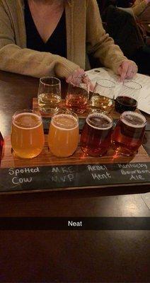 Wine and beer flights!