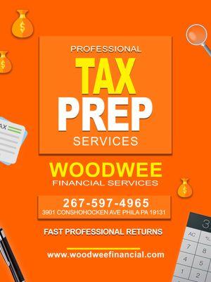 Woodwee Financial Services 
6649 Roosevelt Blvd. Phila.  PA 19149