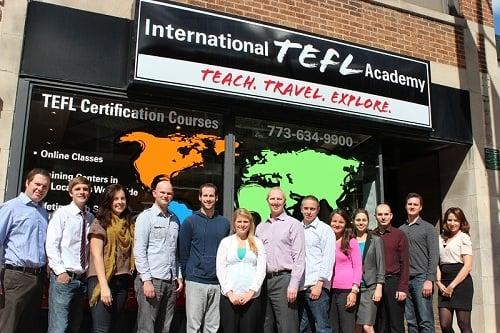 International TEFL Academy  staff at Chicago's world headquarters