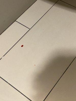 Blood on the floors