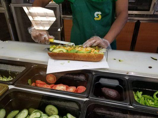 AWESOME EMPLOYEES MAKING AWESOME SANDWICHES!