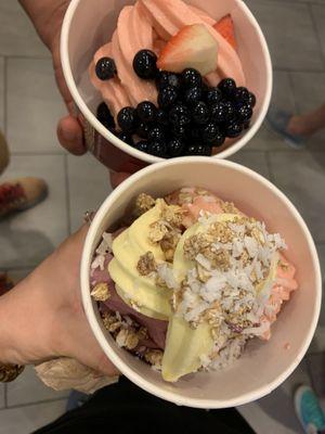 Dairy Free Dole Whip, Vegan Berry with Oat Milk, Vegan Cherry Lime Sorbet