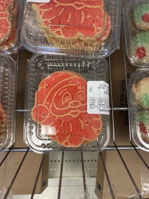 Individual santa cookie