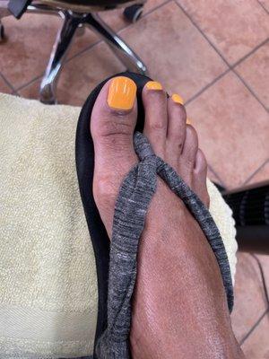 Summer sunshine pedicure