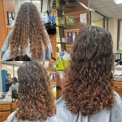 Curly Hair dry cut