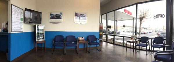 Waiting area looks 90's-era GM.