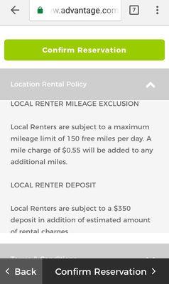 Local Renter Policy