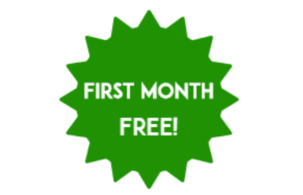 Get your first month free!