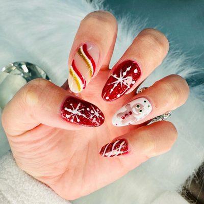 Christmas nails by Tracy