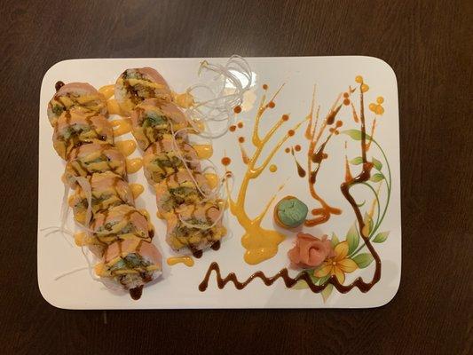 special roll call ( Lobster Tempura roll)