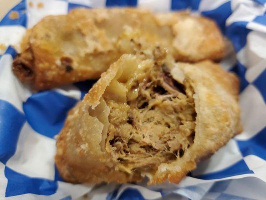 Inside the BBQ Egg Roll