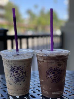 Cookies and cream. Sugar free mocha. Ice blended.