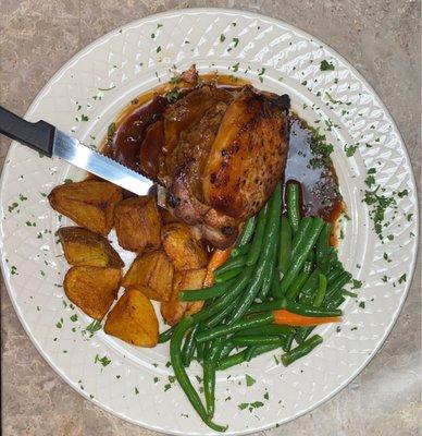 Stuffed boneless pork chop - Delicious!