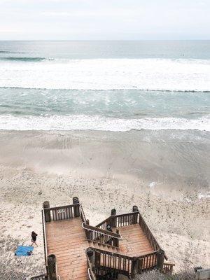 Stairs to the actual beach