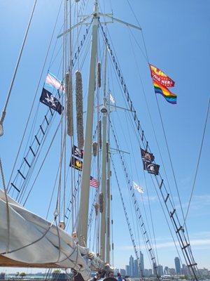 Tall ships masts