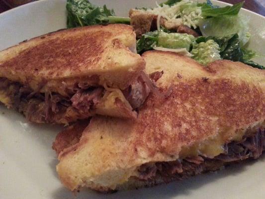 pot roast grilled cheese