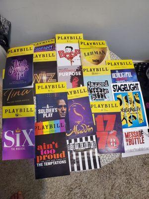 Playbills over the last few years