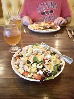 Chopped Chicken Salad & Deluxe BLT. Both