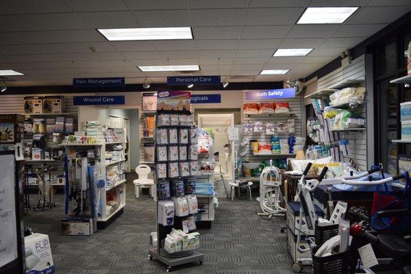 Fully stocked retail floors with a wide variety of products to browse and learn about!