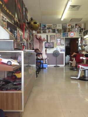 Barber shop with retro style