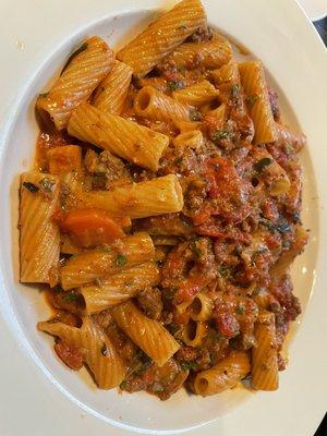 Pasta Rigatoni Bolognese Pastas