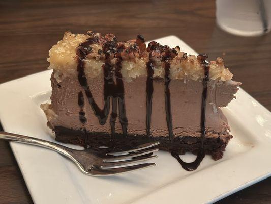 German chocolate cheesecake