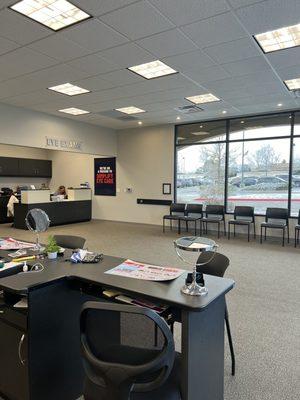 Waiting area and front desk