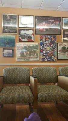 Waiting room in the Refractive Surgery office