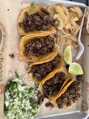 Tacos Sencillos: Bistec Price: $8.75