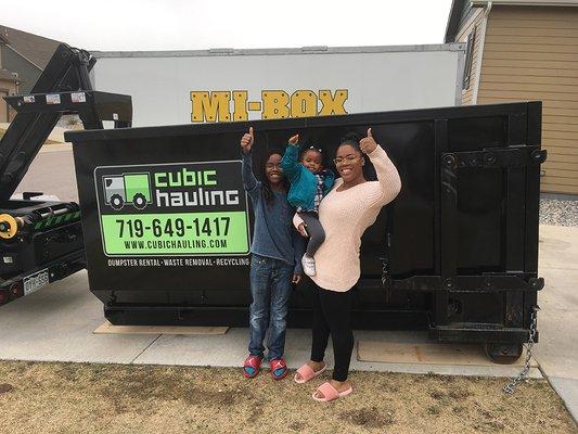 Thumbs Up from customers for Dumpster Rental Colorado Springs.