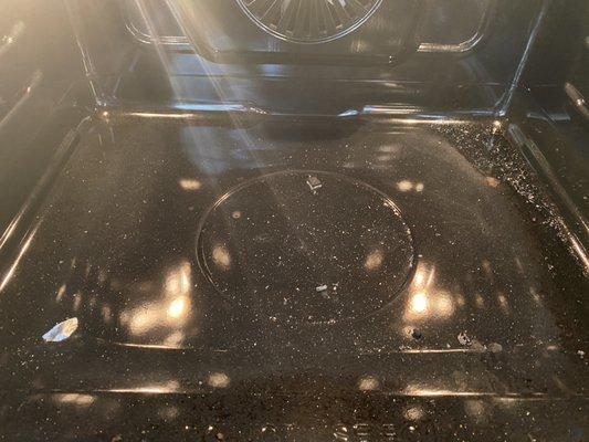 Oven before cleaning