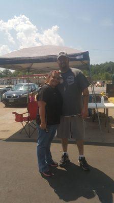 Eclipse Day, August 21, 2017
Office Manager Kiesha and our grill master Jim, her hubby.