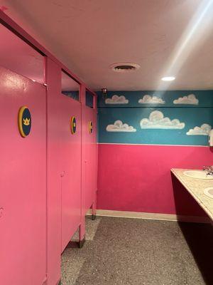 Cute Princess Peach bathroom downstairs