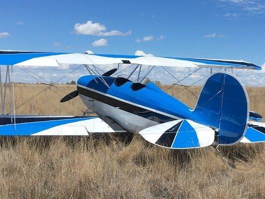 Meet Betty Blue.   Stunt plane designed for Acrobatics.