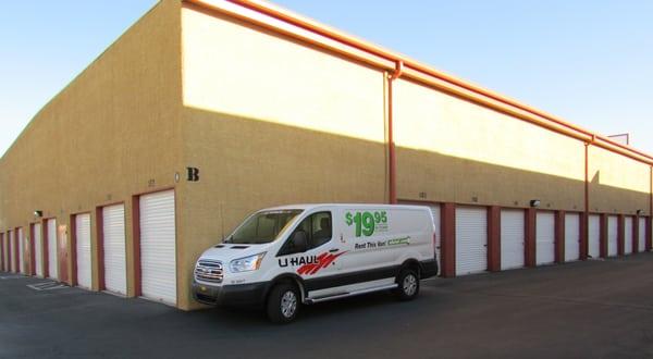 we rent u-haul trucks, trailers & cargo vans.