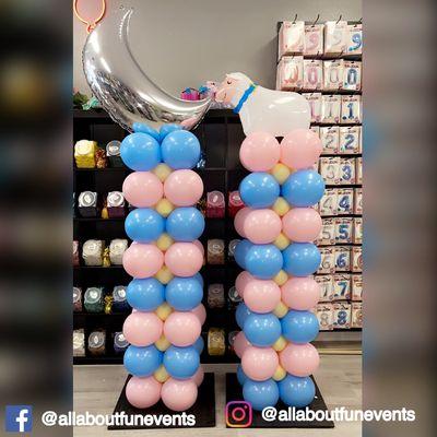 Cute baby shower towers