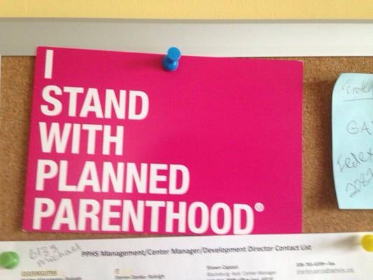 stand with planned parenthood