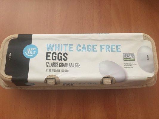 Happy Belly White Cage Free Eggs