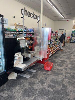 Out of service self checkout